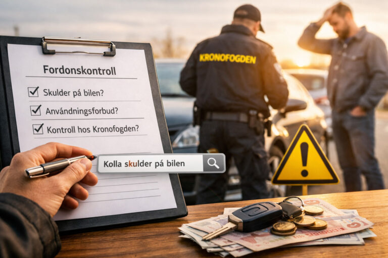 Fordonsskulder – kontrollera skulder på bilen innan du köper begagnat